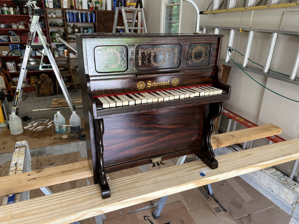 Piano after restoration