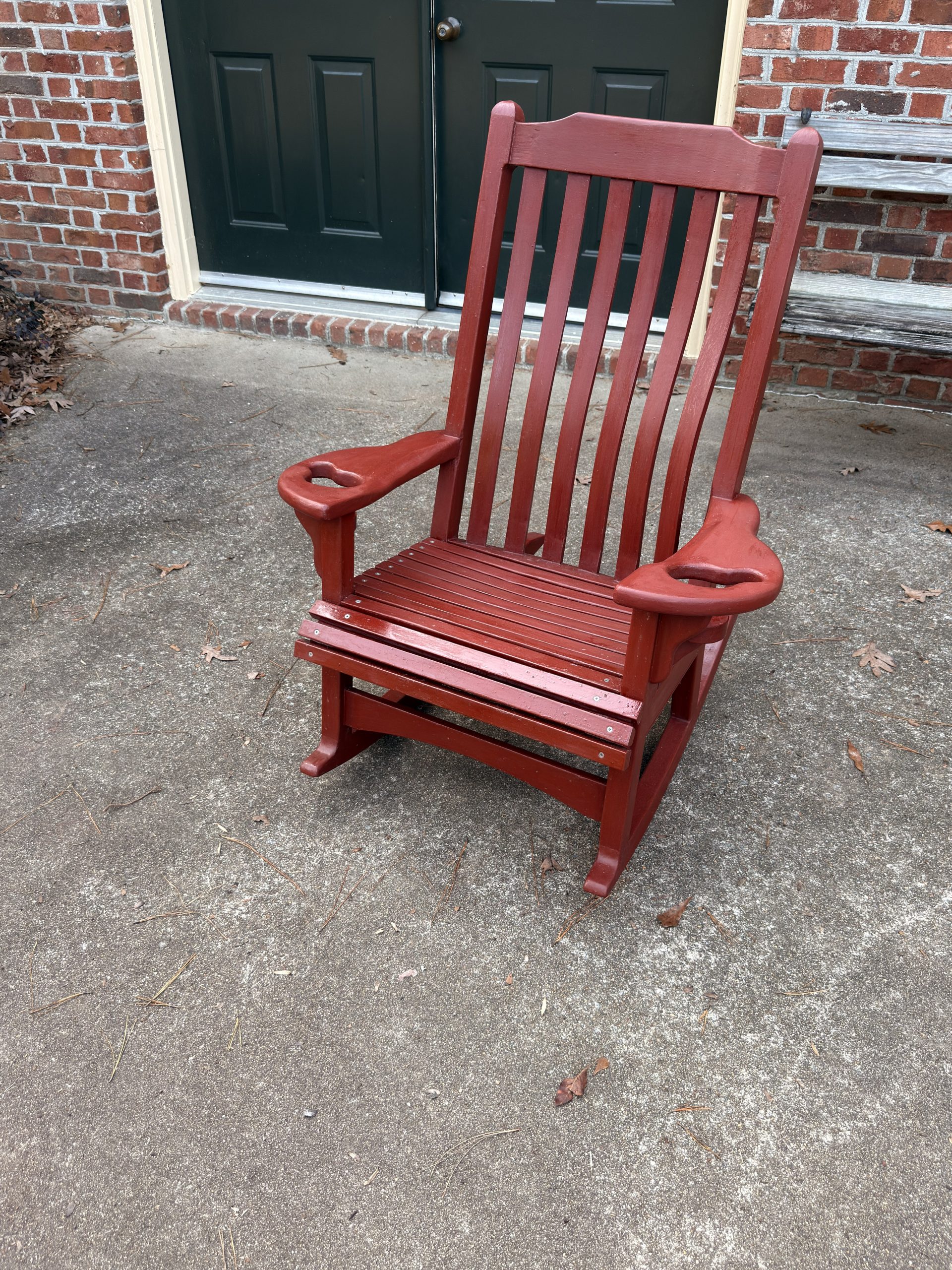 Custom-fit petite rocking chair by Woodworking by John, Lexington SC