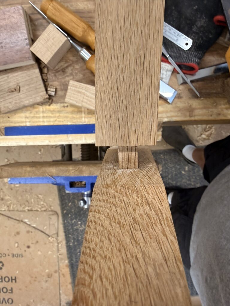Fitting a tenon from the top