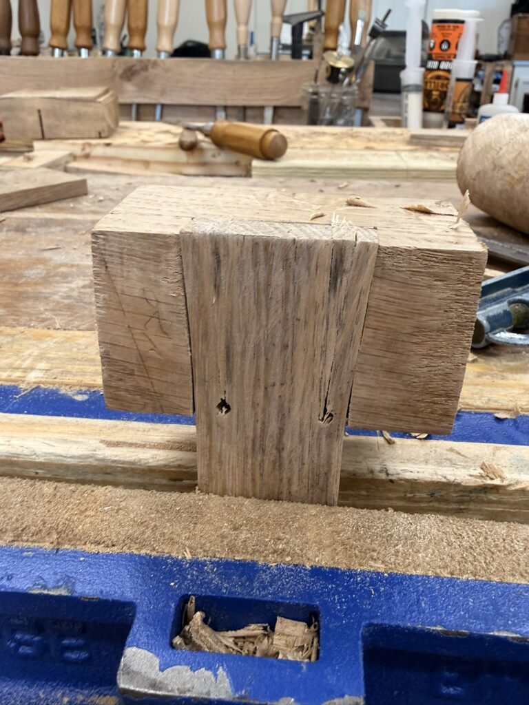 What a wedged tenon does