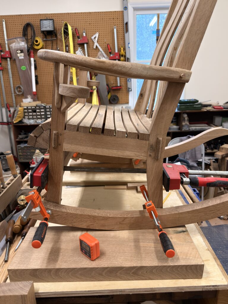 Fitting a chair onto the rockers