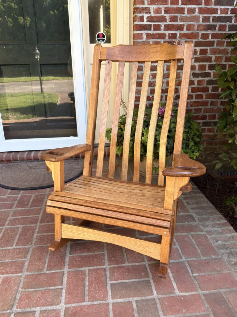 Completed Authentic Rocker with traditional oil and wax interior finish