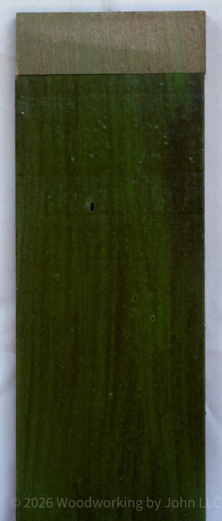 Driftwood milk paint layered over Tavern Green
