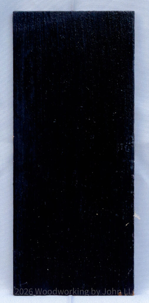 Denim Blue milk paint layered over Black Iron