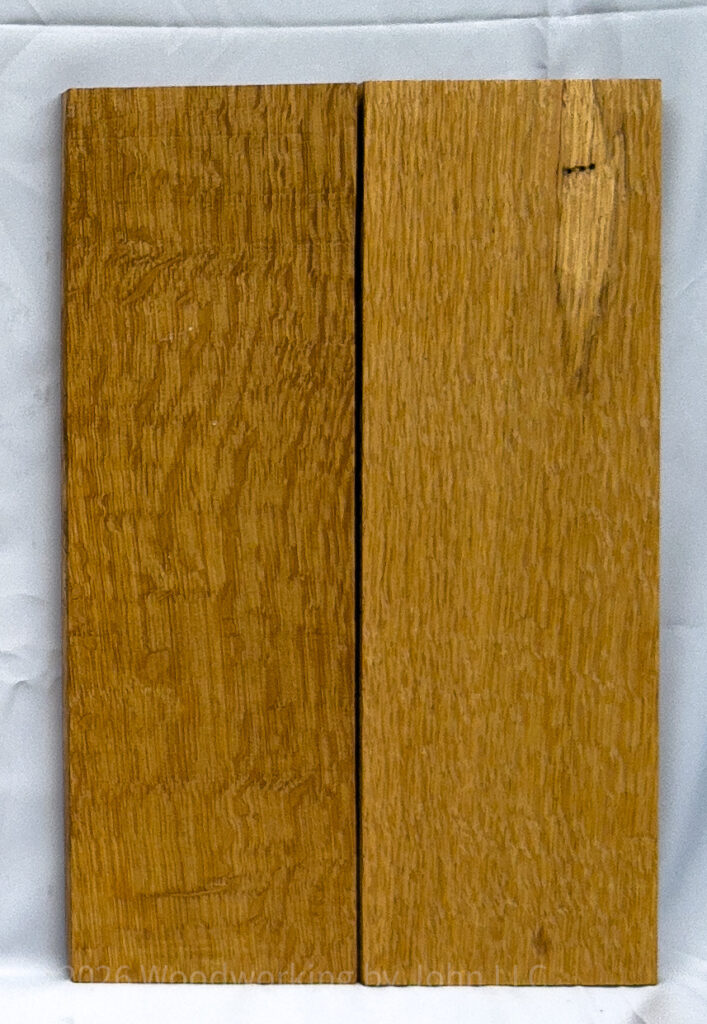 Quarter sawn white oak with Scandinavian Linseed Oil Soap finish