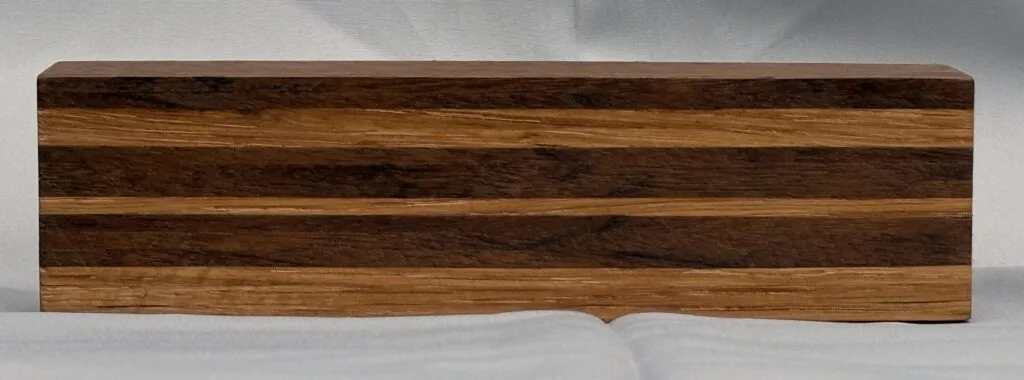 Walnut / Oak strips laminated rocker blade